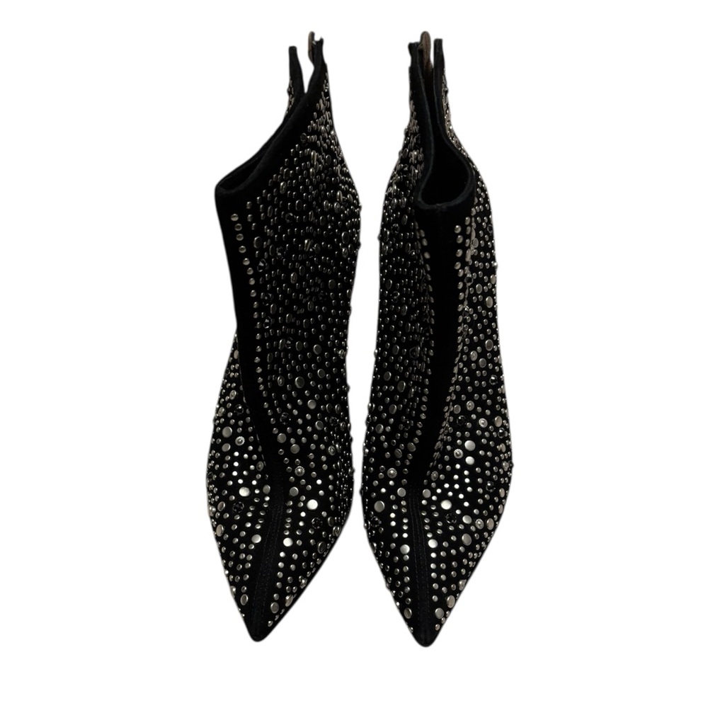 Black Studded Ankle Boots